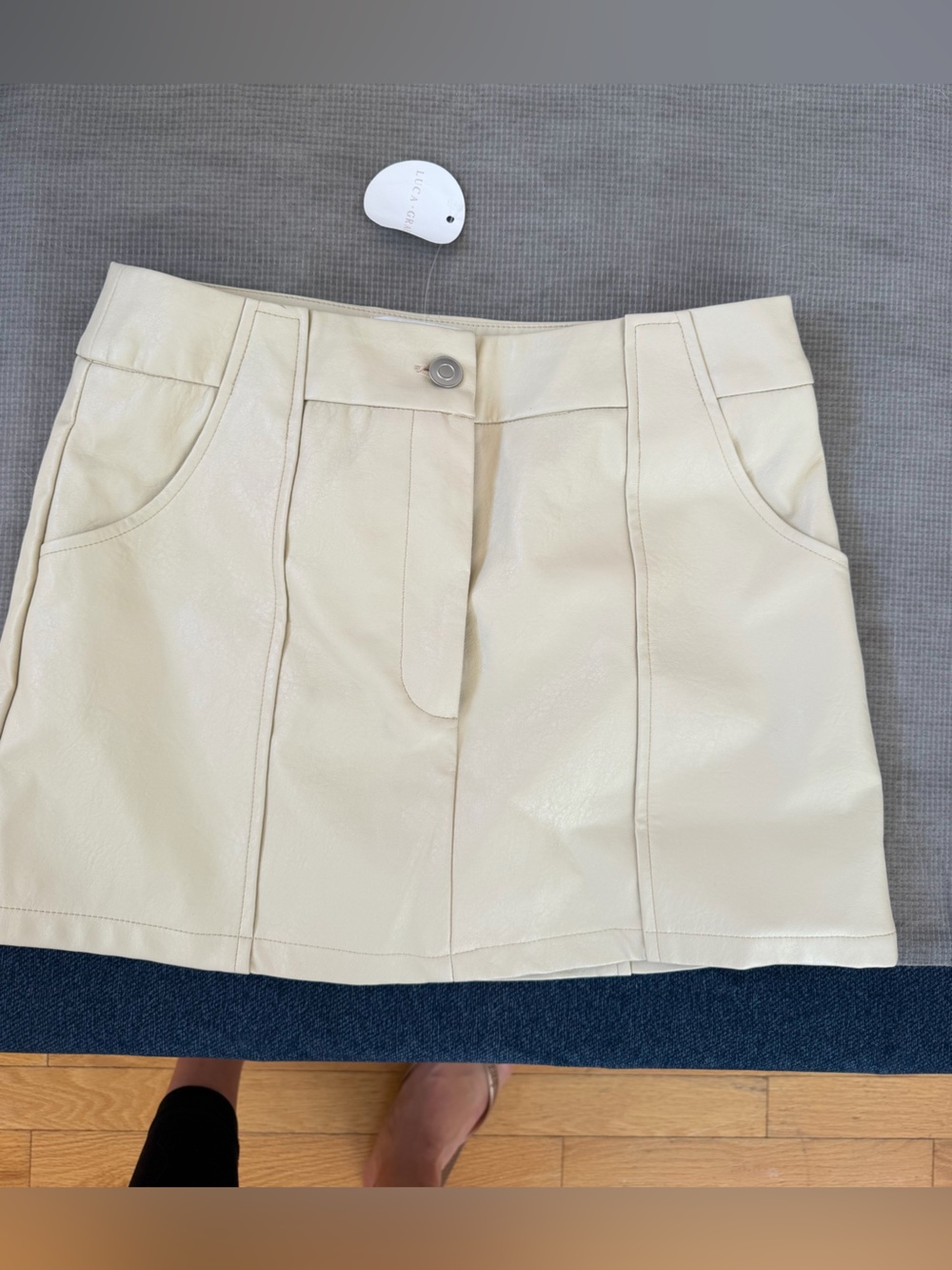 Faux Leather Mini/Micro Skirt NWT